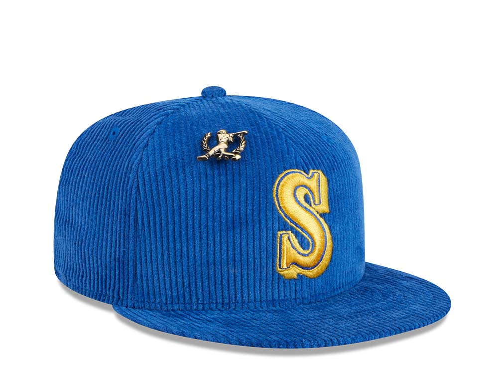 New Era Seattle Mariners Letterman Pin 59Fifty Fitted Cap